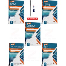 9.sınıf Kimya-Biyoloji-Türk Dili ve Edebiyatı-Tarih-Coğrafya Soru Bankası 5 Kitap Set Kalem Seti Hediyeli