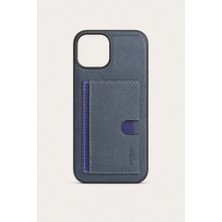 Piyasa Sepeti iPhone 15 Kartlıklı Standlı Lüx Kılıf Lacivert