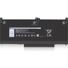 Alfamaks Dell Latitude 7400 N082L740014EMEA W Batarya A+++ Pil