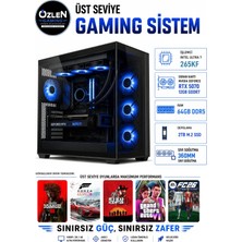Özlen XL63 ULTRA 7 265KF RTX 5070 12GB 64GB DDR5 RAM 2TB M.2 SSD Üst Seviye Oyuncu Bilgisayarı