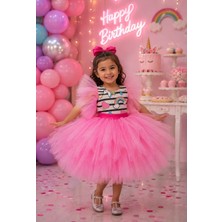 Kız Çocuk My Little Pony Unicorn Pembe Tüllü Kabarık Elbise