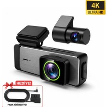 Sanal Ticaretiniz Blm-70 4K Hd 4+2 Mp Araç Içi Ön ve Arka Araç Kamerası