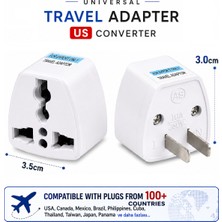 Anktek Universal Seyahat Priz Çevirici Dönüştürücü 100+ Ülke Prizini 40 Ülkeye Çevirir Us Plug