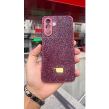 İzel Aksesuar Samsung Galaxy A17 Içi Kadife Taşlı Işıltılı Pırlanta Silikon Kapak Kılıf