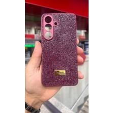 İzel Aksesuar Samsung Galaxy S26 Içi Kadife Taşlı Işıltılı Pırlanta Silikon Kapak Kılıf
