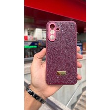 İzel Aksesuar Samsung Galaxy A56 5g Içi Kadife Taşlı Işıltılı Pırlanta Silikon Kapak Kılıf