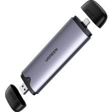 Ugreen 55152 CM353 M.2 Nvme Pcıe SSD USB 3.2 Gen2 10GBPS Usb-A Usb-C 2'si 1 Arada Taşınabilir M.2 Disk Kutusu