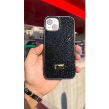 İzel Aksesuar Apple Iphone 13 Içi Kadife Taşlı Işıltılı Pırlanta Silikon Kapak Kılıf