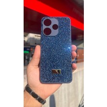 İzel Aksesuar Redmi 13 Içi Kadife Taşlı Işıltılı Pırlanta Silikon Kapak Kılıf