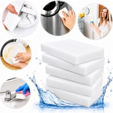 Jetfast 5 Adet 10 Cm Ayakkabı Banyo Mutfak Sihirli Sünger Leke Çıkarıcı Çok Amaçlı Temizlik Süngeri