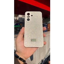 İzel Aksesuar Samsung Galaxy A27 Içi Kadife Taşlı Işıltılı Pırlanta Silikon Kapak Kılıf
