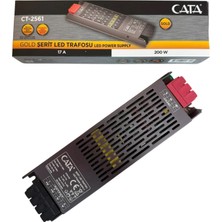 Cata CT-2561 12V 17A 200W Şerit LED Trafosu Metal Kasa LED Güç Kaynağı