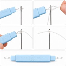 Jetfast Çift Uçlu İplik Geçirme Aparatı Pratik Dikiş İğnesi İplik Takma Yardımcısı 1 Adet