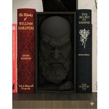 Hanori Collection 3D Kitap Arası Dekoratif Heykel – Mat Siyah | Flow Koleksiyonu - Gothic Book Nook