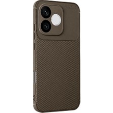 Akıllı Bayi Huawei Honor 600 Lite Auto Focus Karbon Kapak - Kahverengi Aby