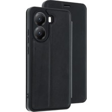 Akıllı Bayi Xiaomi Poco X7 Pro Kılıf Flip Cover - Siyah Aby