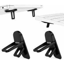 Jetfast 2 Adet Siyah Renk 2 Kademeli Yükseltme Ayarlı Laptop Standı