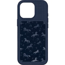 Fuchsia Apple ile Uyumlu iPhone 14 Royal Magneticsave Kapak - Mavi