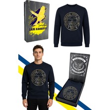 Fenerbahçe Erkek Trıbun Altın Logolu Sweat Uv Kutu Hediyeli