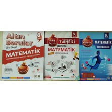Eser Nartest Yayınevi 8. Sınıf Matematik Prestij+Altın Sorular  Ileri  Seviye +Fen Liselerine Hazırlık  Matematik  Soru Bankası    3kitap Set