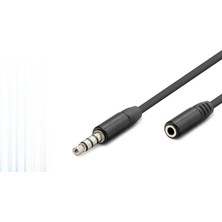 TKÇ 3.5 mm Trrs Aux Uzatma Kablosu 3 M - Siyah HDX1011
