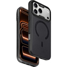 HDD Apple ile Uyumlu iPhone 17 Pro HBC-461 Olivine Magneticsave Kapak - Siyah