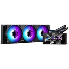 Phanteks Glacier One 360M25 LCD Aio Su Soğutmalı, 6 Inç Ekran - 360 Mm, Siyah