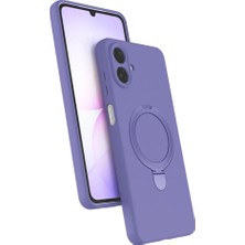 TKÇ Samsung Galaxy A07 4g Regal Magsafe Standlı Kapak - Lila