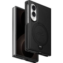 HDD Samsung ile Uyumlu Galaxy Z Fold 8 HBC-386 Skafta Magneticsave Standlı Kapak - Siyah