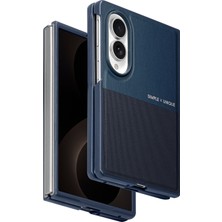 HDD Samsung ile Uyumlu Galaxy Z Fold 8 HBC-482 Siachen Magneticsave Kapak - Mavi
