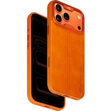 HDD Apple ile Uyumlu iPhone 17 Pro Max HBC-467 Chlorite Magneticsave Kapak - Turuncu