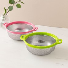 İlk El Grup 21 cm Kulplu Metal Süzgeç - Çelik Sepet