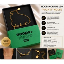 Saf Hobi Hoops + Chains Ldn Fuckit Chain – Gold Statement Kolye