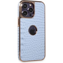 TKÇ Apple Iphone 14 Pro Max Kılıf Snake Kapak - Sierra Blue