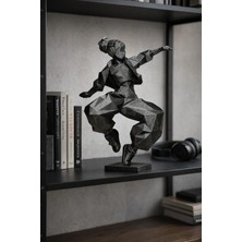 Hanori Collection Vibra | Urban Hip Hop Dans Figürü Dekoratif Heykel | Modern Low Poly Obje | Flow Serisi