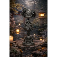 Hanori Collection Lore | Gothic Çiçek Kız Figürü – Dark Romance Heykel | Flow Serisi | 3D Baskı Sanatı