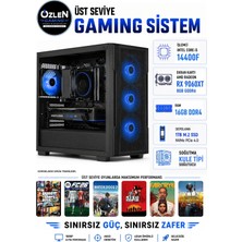 Özlen X76 İ5 14400F RX 9060 XT 8GB 16GB RAM 1TB M.2 SSD Üst Seviye Oyuncu Bilgisayarı