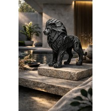Hanori Collection Custos | Güç ve Koruma Sembolü Aslan Figürü | Flow Serisi | Etnik Biblo| 3D Baskı Sanatı