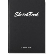 Pagos Yayınları Wise Owl Premium A4 SketchBook Sert Kapak Eskiz Defteri | 120 gr Kağıt | 50 Yaprak (100 Sayfa) | Karakalem & Teknik Çizim İçin