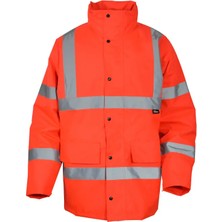 Vizwell™ VWJK01 300D Oxford Reflektörlü Kapitoneli Parka | Su Geçirmez, Soğuk Koruma, EN20471 Hi-Vis Iş Montu