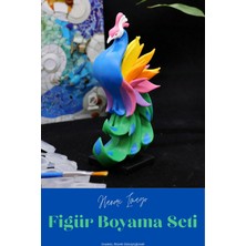 Hanori Collection Pavo - Boyanabilir Tavus Kuşu Figürü (Canlı Renk Versiyon) - Sanatsal Meditatif Hobi Kiti🎨