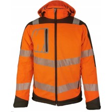 Vizwell VWJK268 Reflektörlü Termal Softshell Mont | En Iso 20471 Class 3, Su Geçirmez, Isı Yansıtıcı, Profesyonel Iş Montu