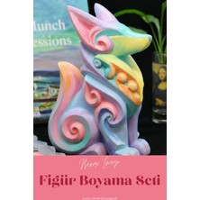 Hanori Collection Sessiz Bekçi–hanori Imago 3D Boyanabilir Figür- Pastel Renk Versiyon Akrilik Boya Dahil Hobi Seti🎨