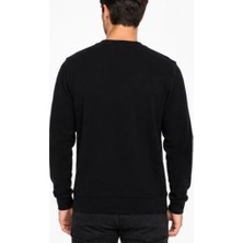 Lacoste Bisiklet Yaka Siyah Dar Kesim Sweatshırt