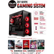 Özlen XXL32 RYZEN 7 9700X RTX 5080 16GB 64GB DDR5 RAM 2TB M.2 SSD Üst Seviye Oyuncu Bilgisayarı
