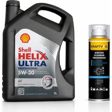 Shell Helix Ultra Pro Af 5W-30 7 Litre + Klima Bombası 200 ml