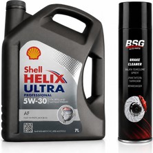 Shell Helix Ultra Pro Af 5W-30 7 Litre + Balata Spreyi 500 ml