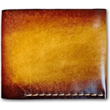 Balthazar Workshop Hakiki Deri El Yapımı Özel El Boyaması Çıtçıtlı Erkek Cüzdan