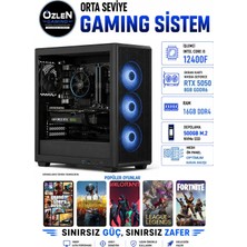 Özlen X84 İ5 12400F RTX 5050 8GB 16GB RAM 500GB M.2 SSD Oyuncu Bilgisayarı