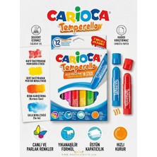 The Monarch Co 12’li Yıkanabilir Katı Tempera Stick Boya Seti – Çevir Aç Poster Boya, Canlı Renkler, Hızlı Kuruyan, Fırçasız Çocuk Boyama Seti